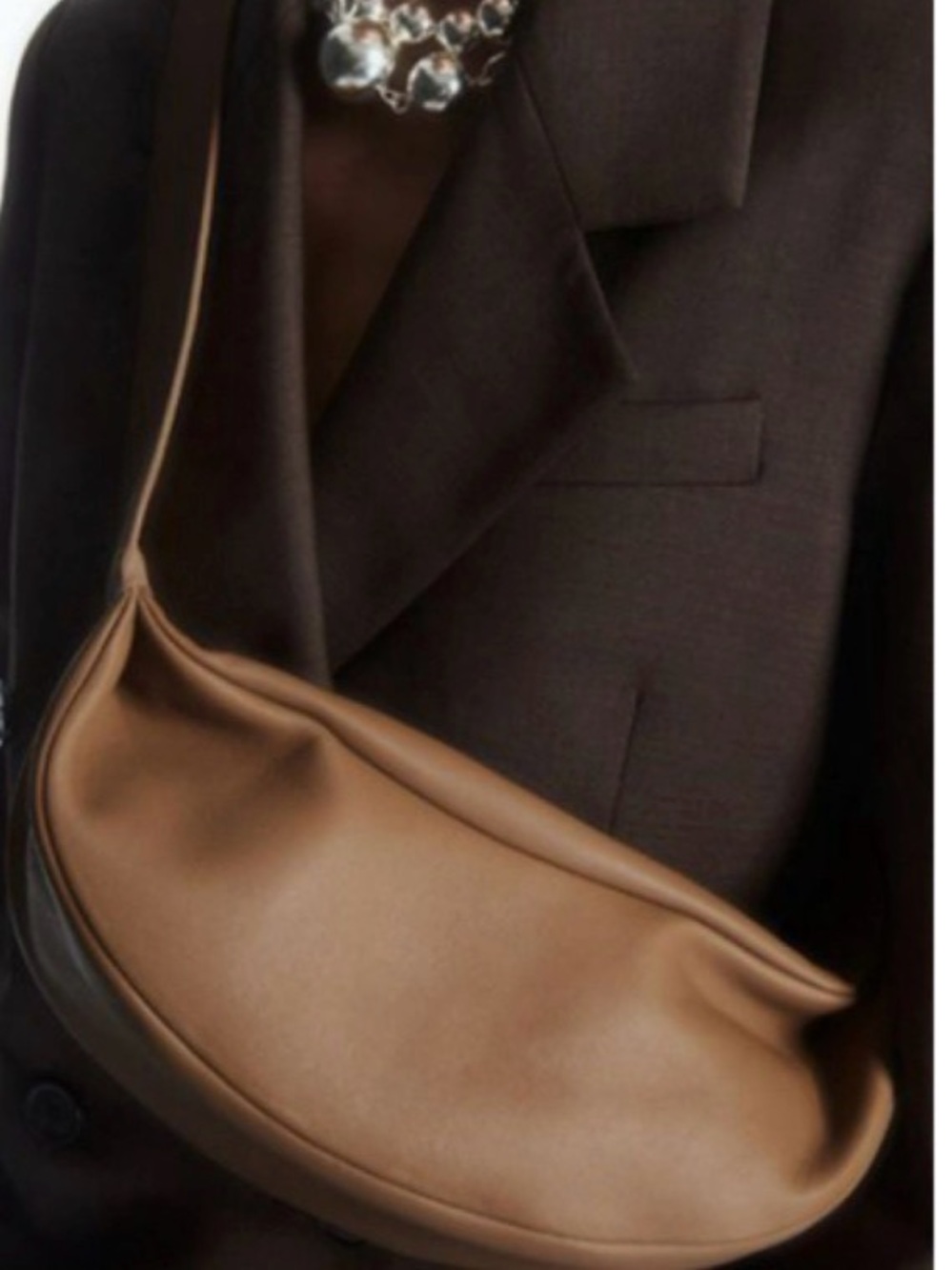 COS SWING CROSSBODY BAG - LEATHER (Beige)